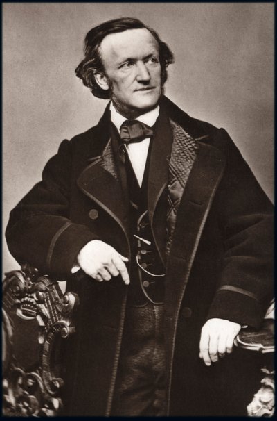Portrett av komponist Richard Wagner (1813-1883) - Portrett av Richard Wagner (1813-1883), tysk komponist. av Unknown photographer