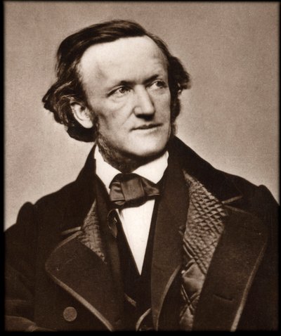 Portrett av komponist Richard Wagner (1813-1883) - Portrett av Richard Wagner (1813-1883), tysk komponist. av Unknown photographer