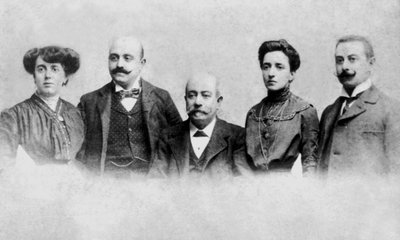 Portrett av Fino-familien av Unknown photographer