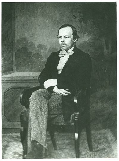 Portrett av forfatteren Fjodor Mikhaylovich Dostoyevsky (1821-1881), Anonym av Unknown photographer