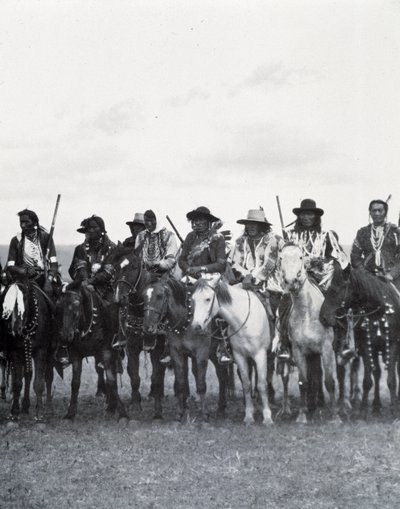 Prairie-indianere, Canada, sent på 1800-tallet. av Unknown photographer