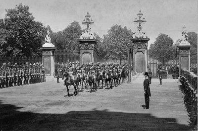 Dronning Victorias diamantjubileumsprosesjon, 22. juni 1897 (s/hvitt-bilde) av Unknown photographer