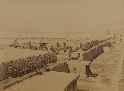 Strongpoint, Kabul 1879 (s/hvitt-bilde) av Unknown photographer