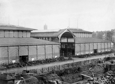 Det sentrale markedet i Paris (Balard-paviljonger), sent på 1800-tallet av Unknown photographer