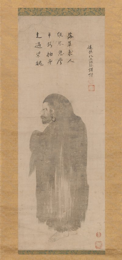 Bodhidharma, sent på 1500-tallet - begynnelsen av 1600-tallet. av Unkoku Tōgan