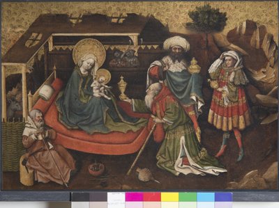 Tilbedelse av magiene av Upper Rheinish Master