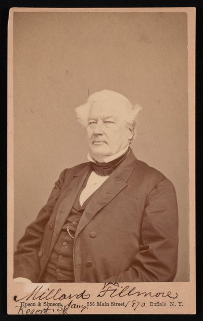 Portrett av Millard Fillmore 1800-1874, 4. januar 1870. av Upson and Simson
