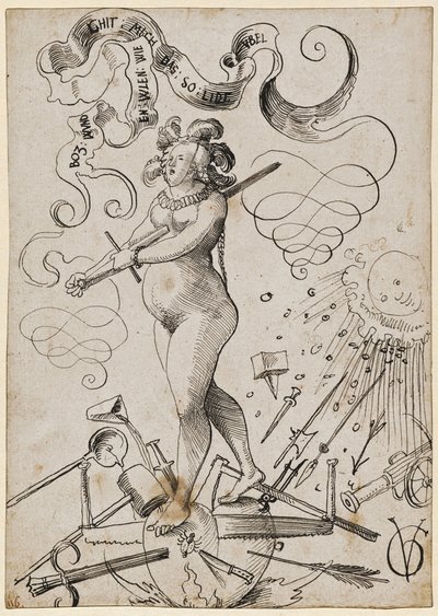 Kjærlighetens plager, ca. 1516. av Urs Graf