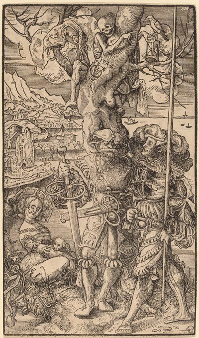 To leiesoldater og en kvinne, 1524. av Urs Graf