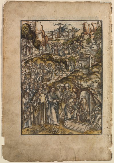 The Passion: The Raising of Lazarus, før 1508. av Urs I Graf