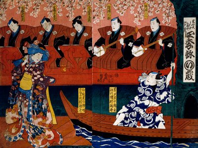 Den lange formelen er for Dr. Looney, og Toshia c og r, s sene fra foo r s ason s av Utagawa Kunisada