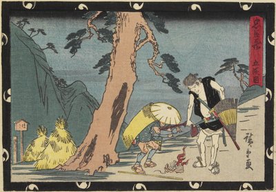 Akt 5, tidlig på 1800-tallet av Utagawa Hiroshige