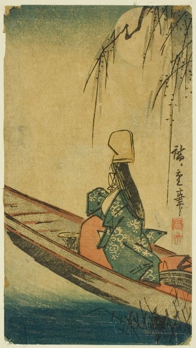 Asazuma båt av Utagawa Hiroshige
