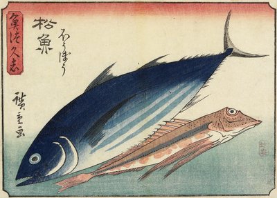 Bonito og Gurnard, 10-6 av Utagawa Hiroshige