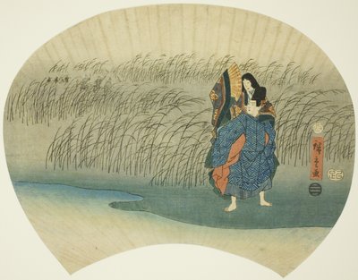 Par rømmer, fra Akutagawa-episoden i Tales of Ise av Utagawa Hiroshige