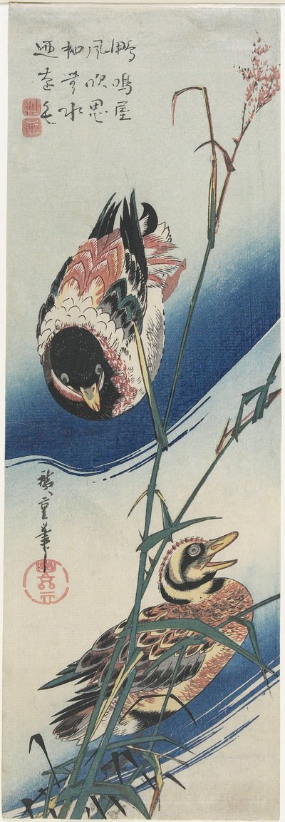 Ender og rør, 1834-1839 av Utagawa Hiroshige