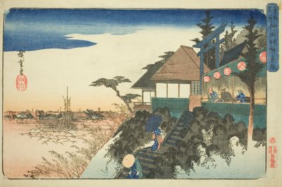 Eastern Ascent to the Kanda Myojin Shrine (Kanda Myojin higashizaka), fra serien "Famous Places in the Eastern Capital (Toto meisho)" av Utagawa Hiroshige
