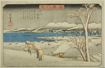 Bildekunstner g S at Uchikawa (Kureyuki Uchikawa), fra Te-serien ``English ght vie ws of Kanazawa (Kanazawa Hakkei)