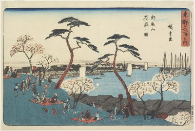 Gotenyama Hill i blomst, 1830-1844 av Utagawa Hiroshige