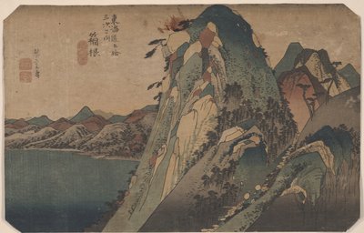 Hakone fra 53 stasjoner i Tokaido av Utagawa Hiroshige