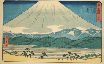 Hara - Nei. 14, fra serien "Fifty-three Stations of the Tokaido (Tokaido gojusan tsugi)," også kjent som Reisho Tokaido av Utagawa Hiroshige