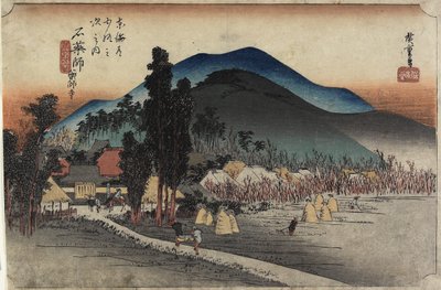 Ishiyakushi-tempelet, Ishiyakushi, ca. 1833 av Utagawa Hiroshige