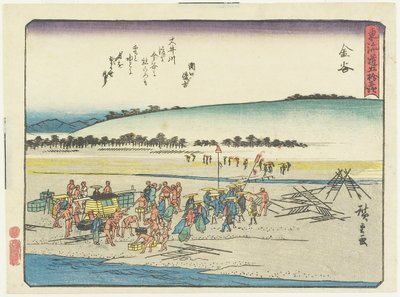 Kanaya, 1837-1844 av Utagawa Hiroshige