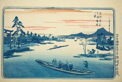 Sen vår på Massaki (Massaki boshun no kei), fra serien "Famous Views of the Eastern Capital (Toto meisho)" av Utagawa Hiroshige