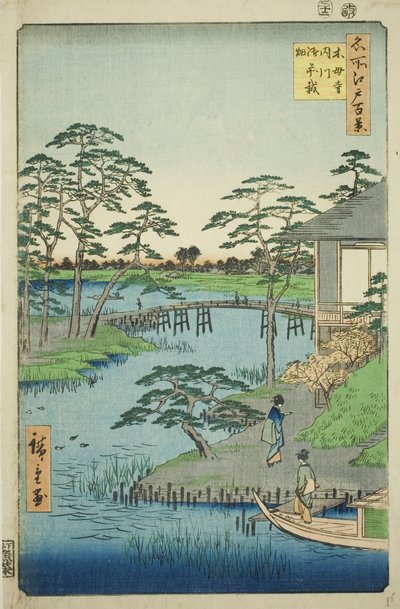 Mokumo hånd MP, innvendig medlem t, plan d etter forrett annen visning)” av Utagawa Hiroshige