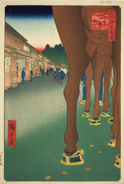 Yotsuya Toshinjuku At Yotsuya Toshinjuku, fra serien )” av Utagawa Hiroshige
