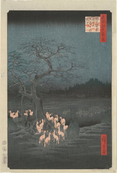 Nyttår av Utagawa Hiroshige