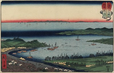 Niigata i Echigo-provinsen, august 1858 av Utagawa Hiroshige