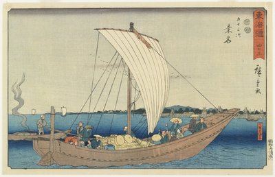 av. 43: Kuwana, 1847-1852 av Utagawa Hiroshige