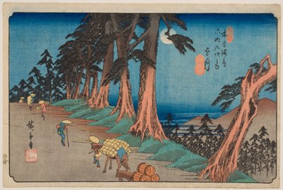 Nr. 26, Mochizuki, fra serien «De sekstini stasjonene langs Kisokaidō» av Utagawa Hiroshige