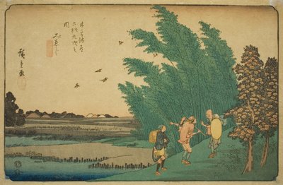 av. 56: Mieji, fra Te-seriens "Shi x t y ne s t on s f te kisokaid" av Utagawa Hiroshige