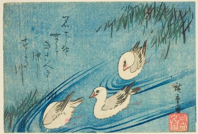 Østersfangere av Utagawa Hiroshige