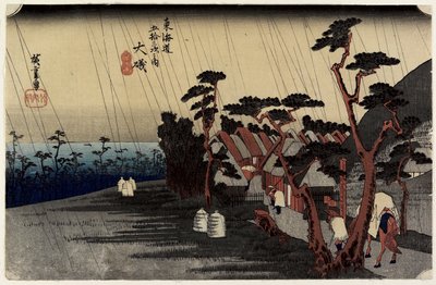 Prinsesse Toras regn, O_iso, ca. 1833 av Utagawa Hiroshige