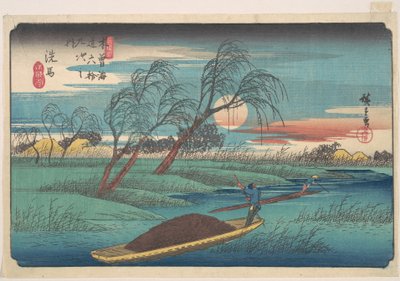 Senba stasjon av Utagawa Hiroshige