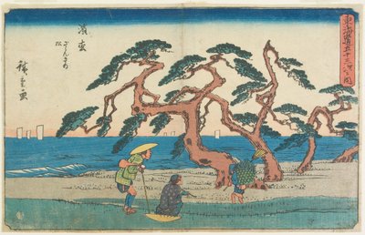 Furufeltet i Hamamatsu av Utagawa Hiroshige