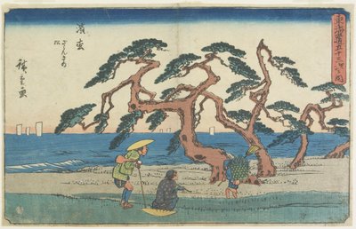 Furufeltet i Hamamatsu, 1841-1842 av Utagawa Hiroshige