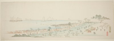 View of Goten Hill (Gotenyama no zu), fra serien "Thirteen Views of the Environs of Edo" av Utagawa Hiroshige