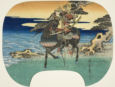 Kriger til hest av Utagawa Hiroshige