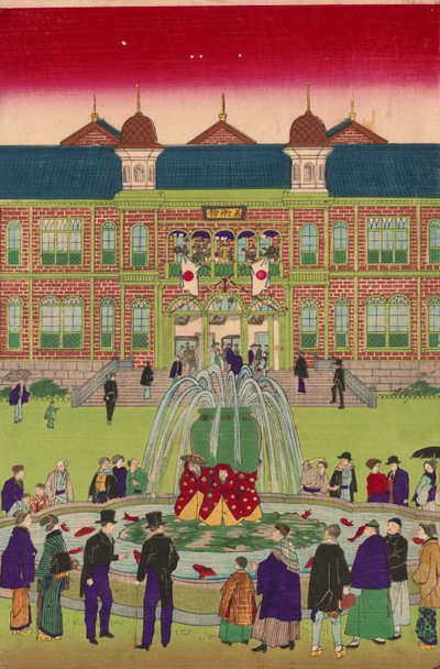 Andre nasjonale industriutstilling i Ueno Park av Utagawa Hiroshige III