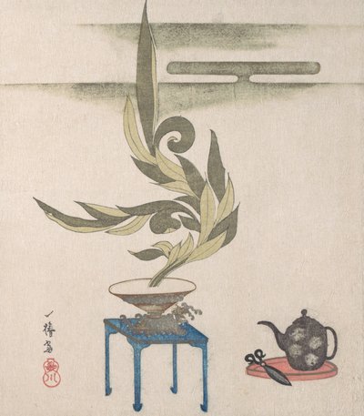Blomsterarrangement, 1800-tallet. av Utagawa Itchinsai