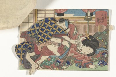 Bevegelig erotisk trykk av Utagawa Kunisada (I)