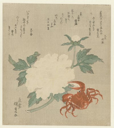 Peon med krabbe av Utagawa Kunisada (I)