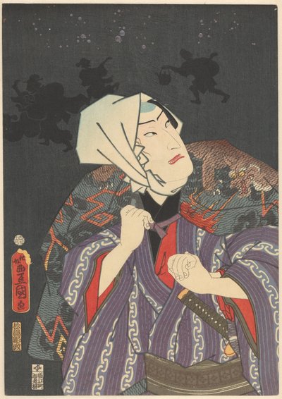 Tokijirô i brannmannsfrakk av Utagawa Kunisada (I)