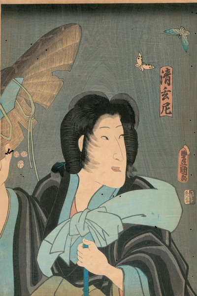 Poet og sommerfugl, utgitt av Otaya Takichi av Utagawa Kunisada