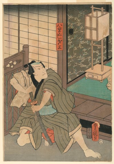 Skuespilleren Yae Misazo av Utagawa Kunisada