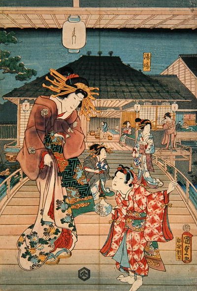 Scene i et bordell av Utagawa Kunisada II